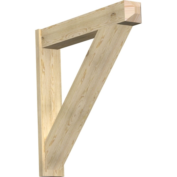 Ekena Millwork Traditional Craftsman Rough Sawn Outlooker, Douglas Fir, 8"W x 46"D x 46"H OUT08X46X46TRA04RDF - main